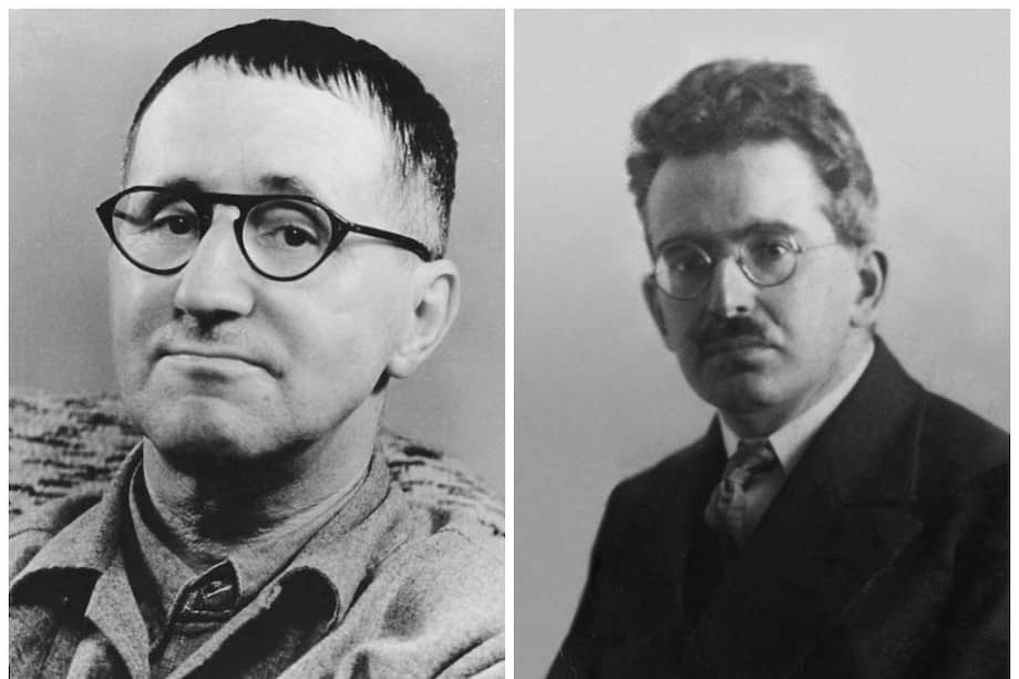 De izquierda a derecha: Bertolt Brecht y Walter Benjamin. / Archivo particular