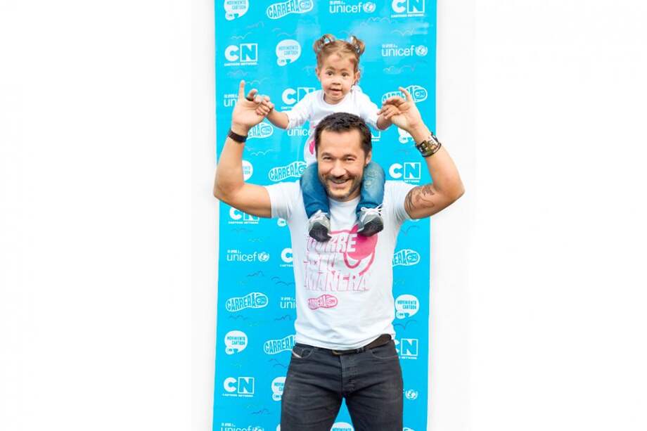 Diego Torres y su hija Nina.