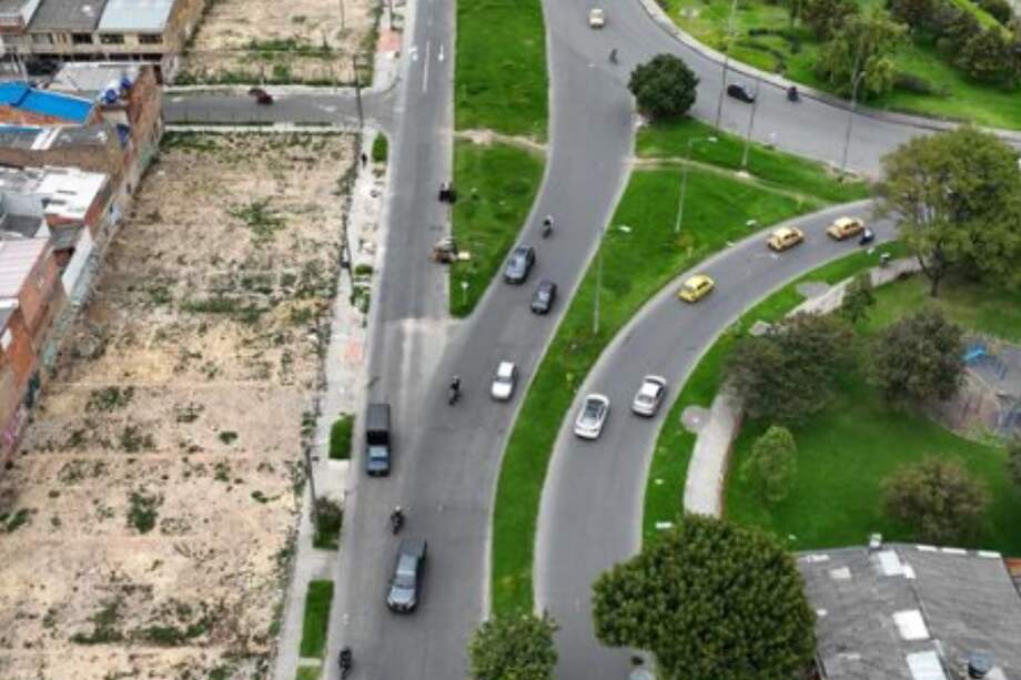 Foto: calle octava sur, punto de cierre de los carriles mixtos