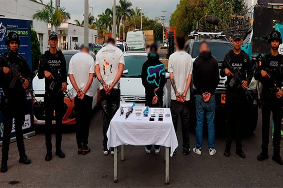 Entre los capturados hay sujetos con múltiples antecedentes por hurto calificado y porte ilegal de armas.