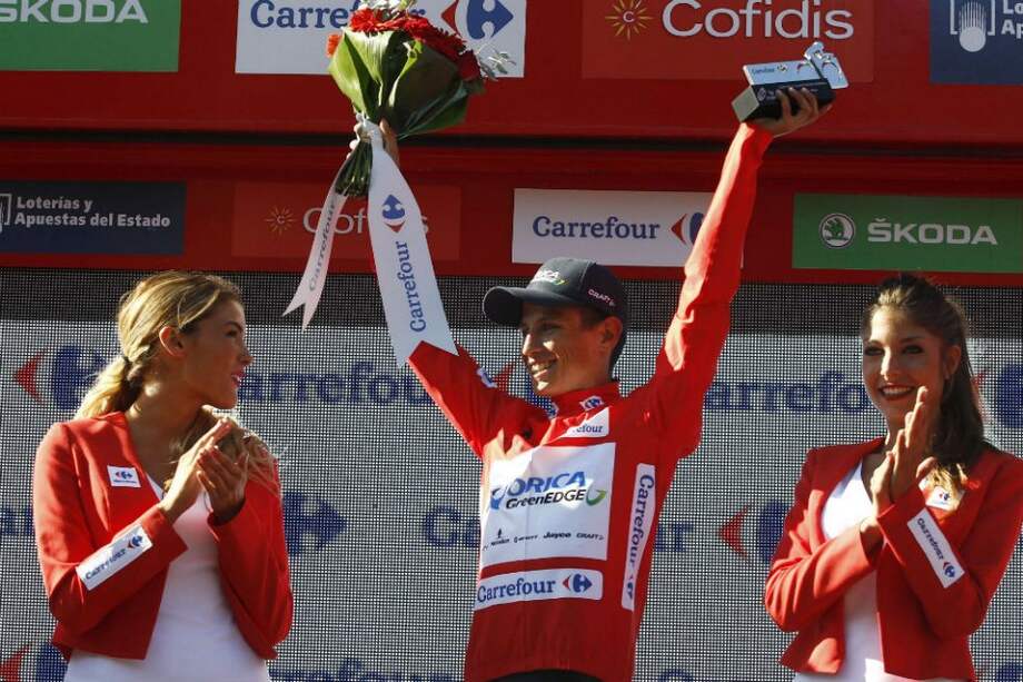 Esteban Chaves, líder de la Vuelta a España. Foto: AFP