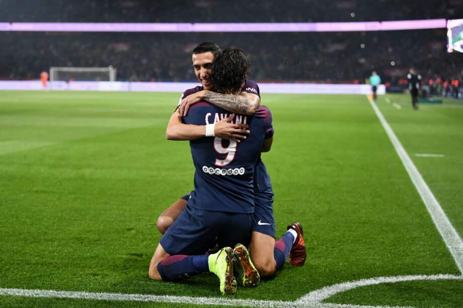 Edinson Cavani, delantero del PSG. / AFP
