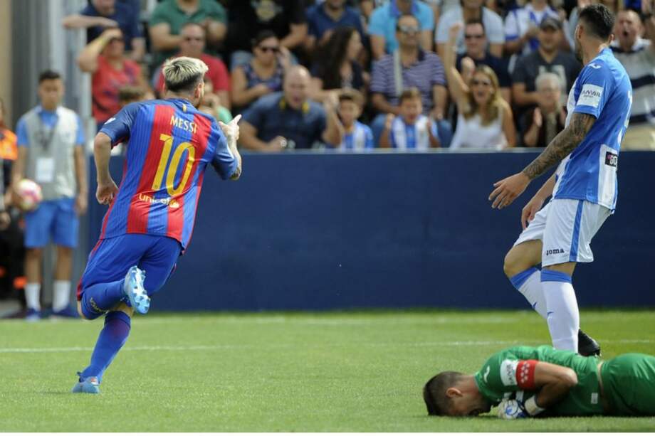 Con dos anotaciones, Messi fue la figura del encuentro. / AFP