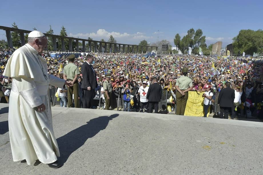 El Papa en su paso por Santiago (Chile) el miércoles 17 de enero. / EFE