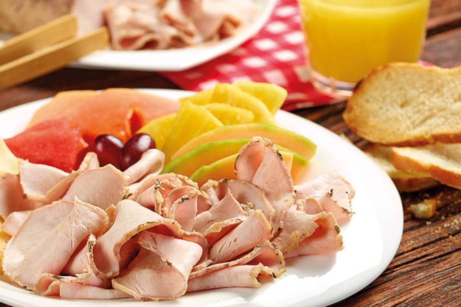 Receta del día: Jamón casero de lomo de cerdo y frutas