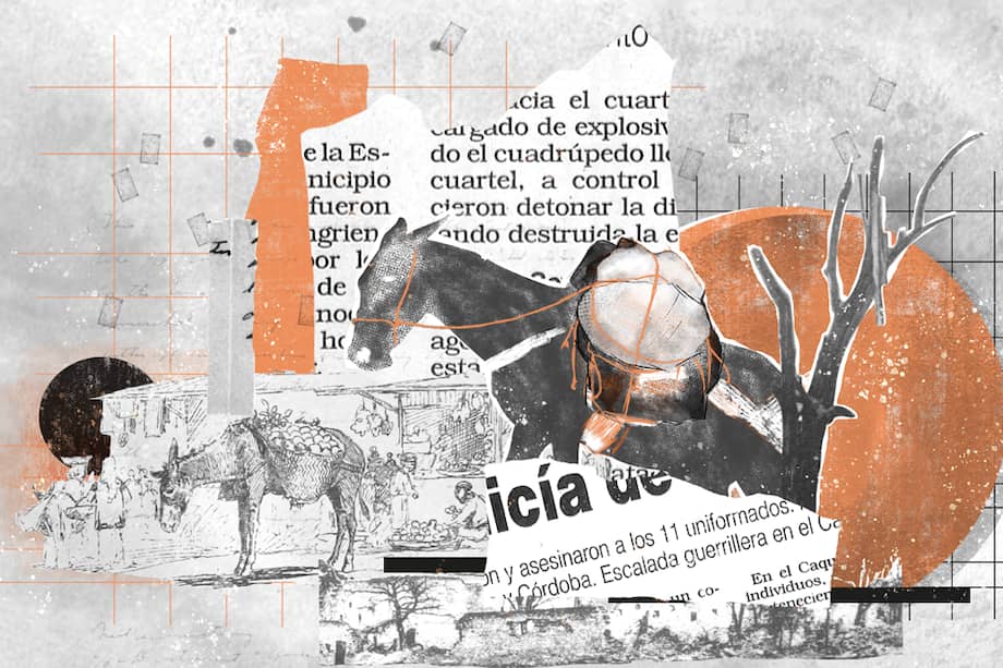 El 12 de marzo de 1996, integrantes del Frente 35 de las FARC cargaron con 60 kilogramos de dinamita las alforjas de un burro que explotó frente a la estación de Policía del municipio, quitándole la vida a once uniformados.