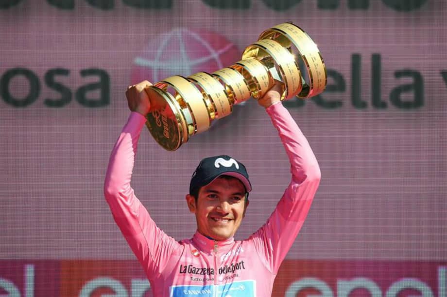 El ecuatoriano Richard Carapaz, de 26 años, campeón del Giro de Italia 2019. / EFE