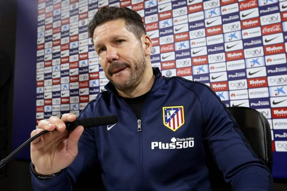 Diego Simeone en rueda de prensa. / EFE