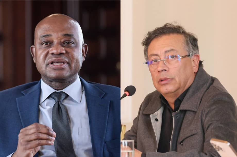 Luis Gilberto Murillo, excanciller, y el presidente Gustavo Petro.