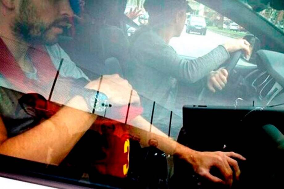 Shakira y Gerard Piqué, en una imagen de Twitter (Foto: @judith_mll). / Bang Showbiz