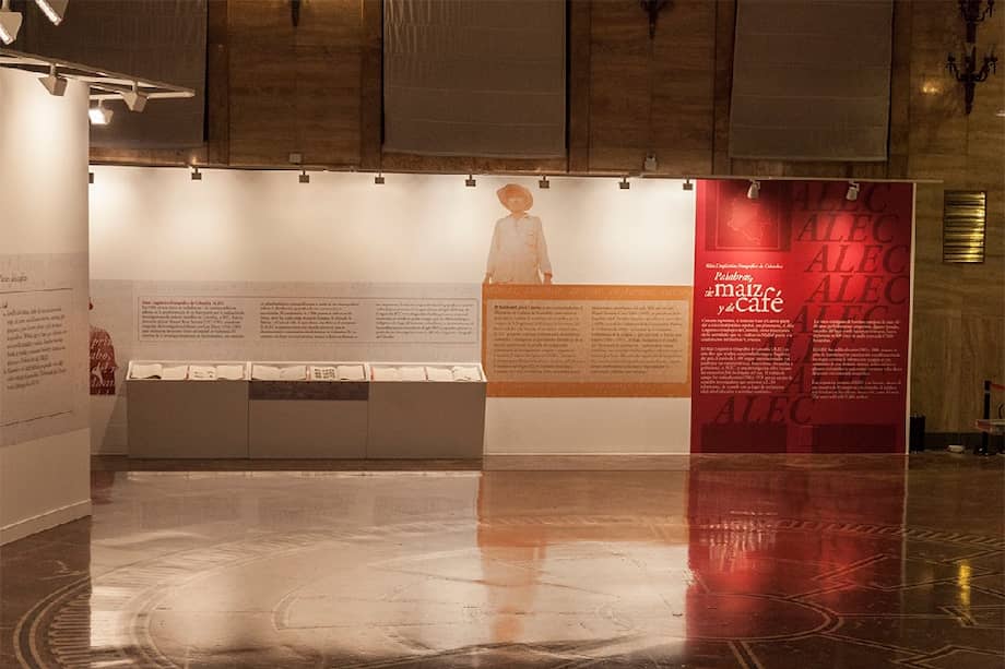 La exposición “Palabras de maíz y de café”, con la cual se inauguró la gestión en España. /Cortesía