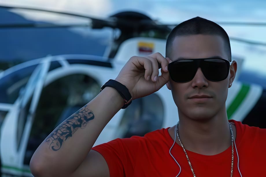 Así lucía Riko ‘El Monumental’ cuando se convirtió en uno de los artistas más sonados de la radio colombiana con canciones como 'Me le pegué', 'Una mirada', 'Déjala volar', 'La reina de la noche' y 'Qué quiere usted'.