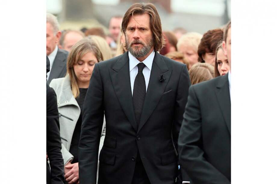 Jim Carrey en el funeral de su novia Cathriona White. / Bang Showbiz
