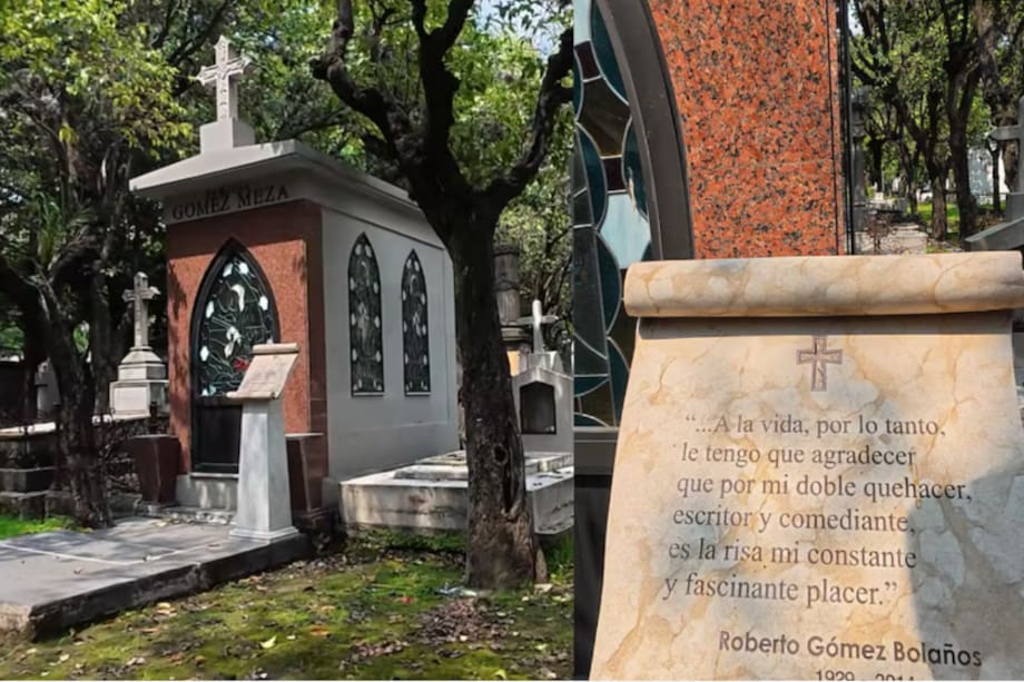 Así se ve en la actualidad (2025) la tumba donde reposan los restos de Roberto Gómez Bolaños 'Chespirito'.