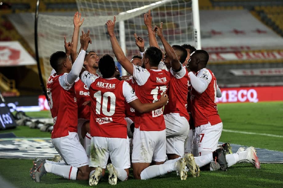 Ocho partidos ganados y tres empatados es el saldo del cuadro cardenal en El Campín esta temporada. /Dimayor