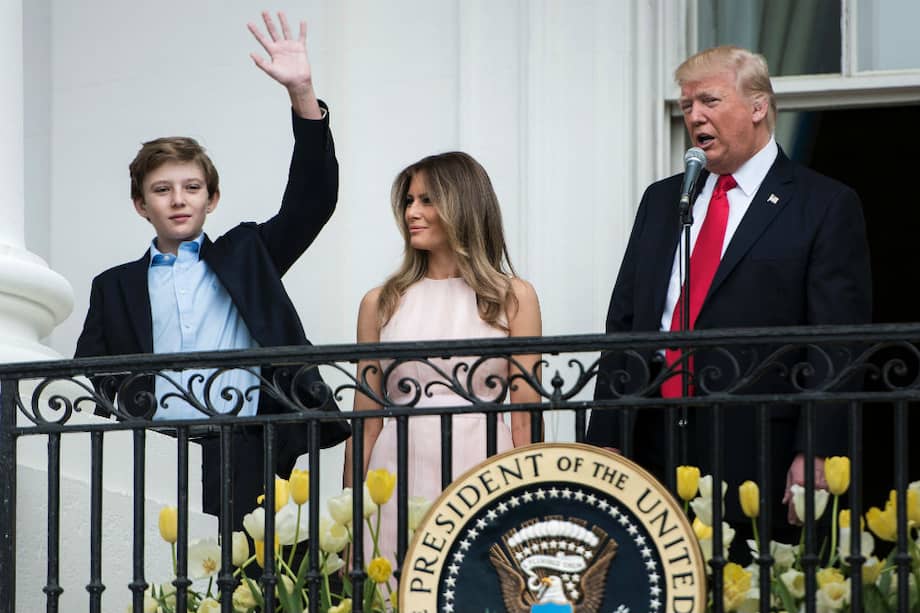 La familia Trump en la Casa Blanca. / AFP