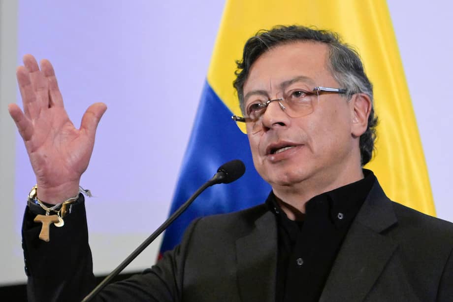 Presidente Gustavo Petro tras reunión con Donald Trump.