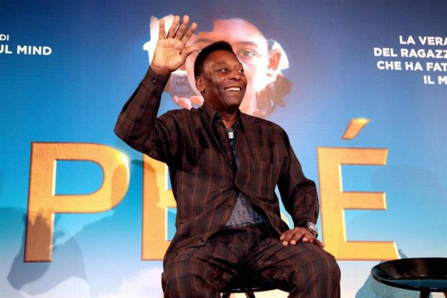 Edson Arantes do Nascimento ofrece una rueda de prensa con motivo de la presentación de la película 'Pelé'. / EFE