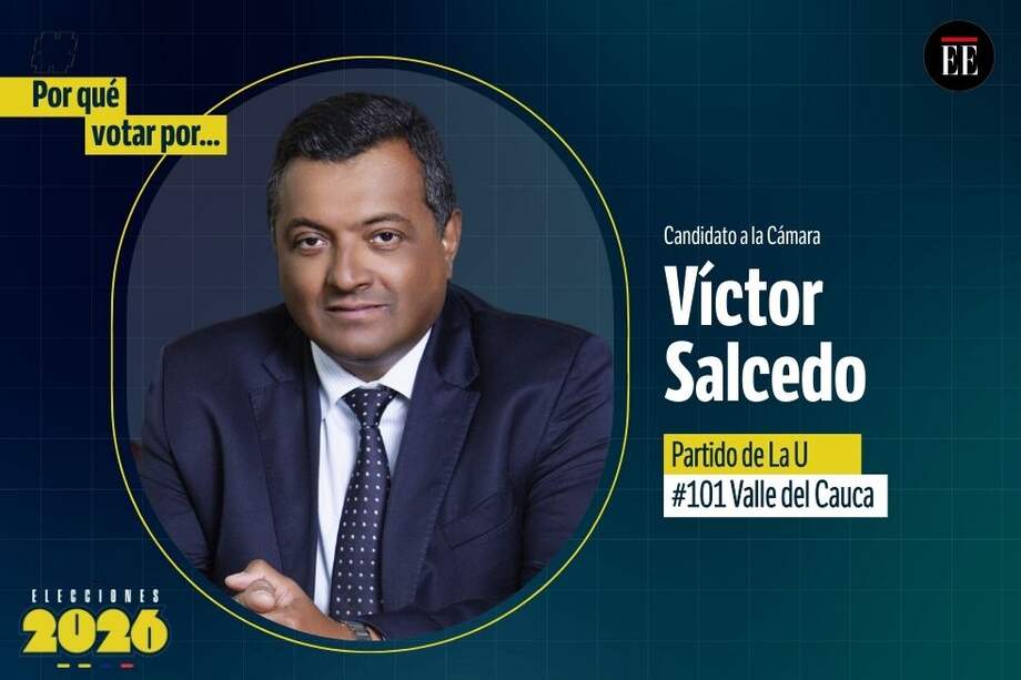 Víctor Salcedo es candidato a la Cámara de Bogotá.