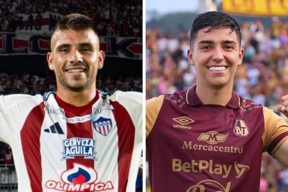 Steven Rodríguez (Junior) y Samuel Velásquez (Tolima) verán acción en la gran final de la Liga BetPlay Dimayor.