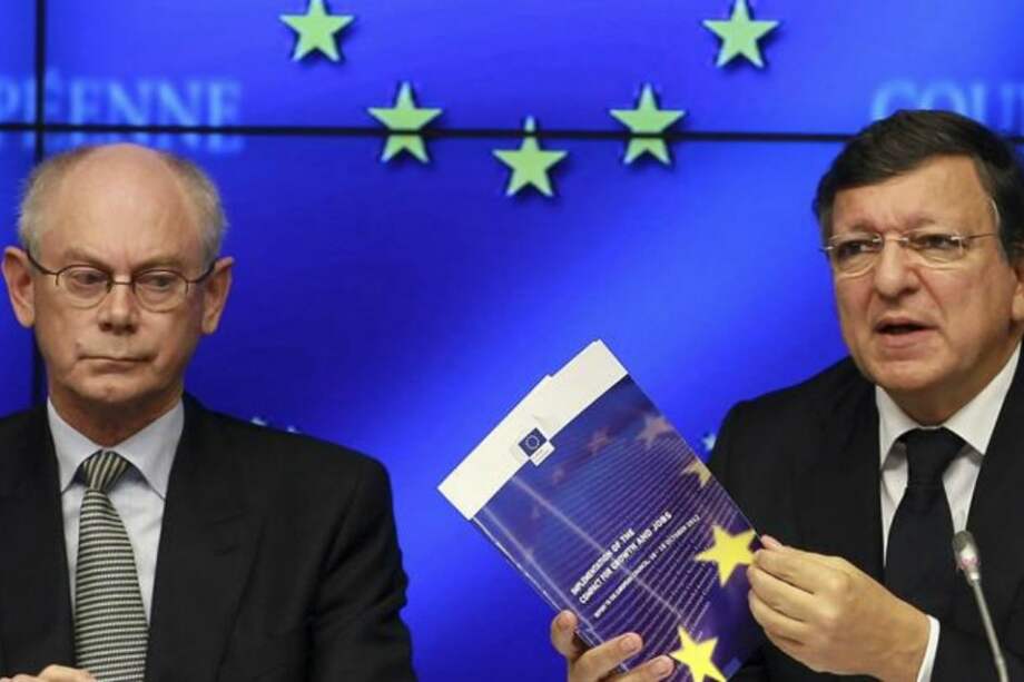El presidente del Consejo Europeo, Herman Van Rompuy (izq), y el de la Comisión Europea, José Manuel Durao Barroso (dcha)/EFE