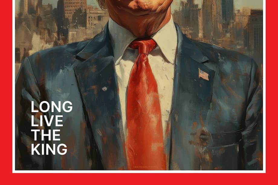 Fotografía tomada de la cuenta oficial en X de La Casa Blanca donde aparece una ilustración del presidente de Estados Unidos, Donald Trump.