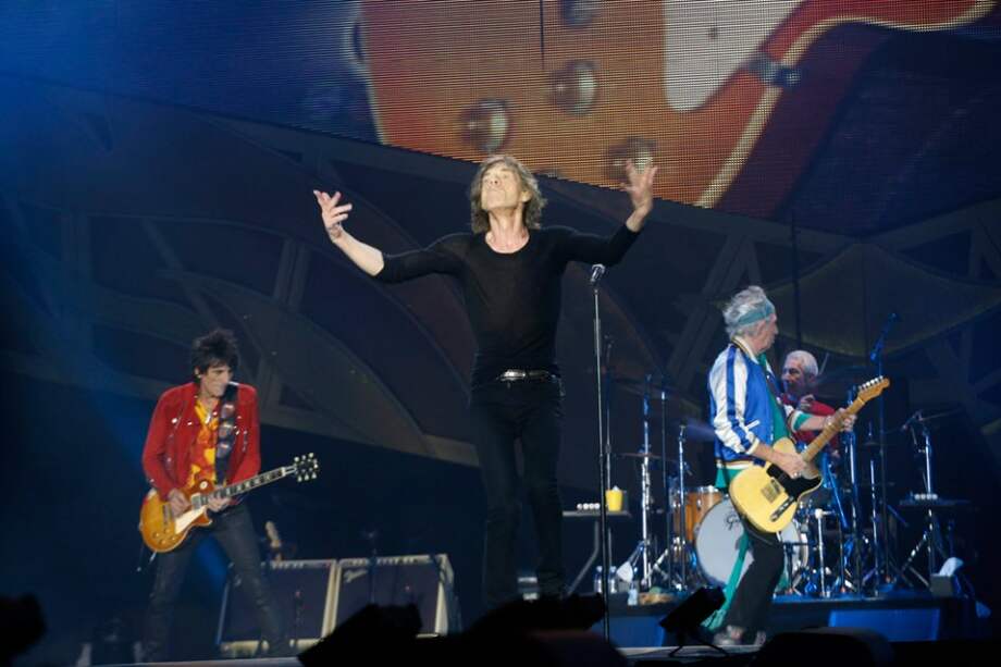 Los Rolling Stones en un concierto de "14 on Fire".