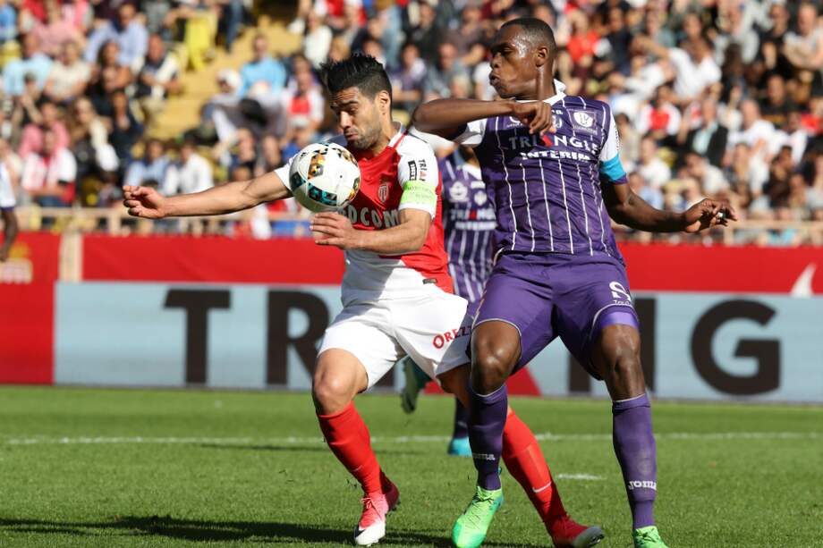 El colombiano Radamel Falcao García, este sábado, en el partido ante Toulouse. / AFP