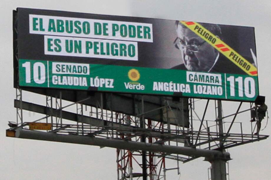 Claudia López hace política con polémica valla contra el Procurador
