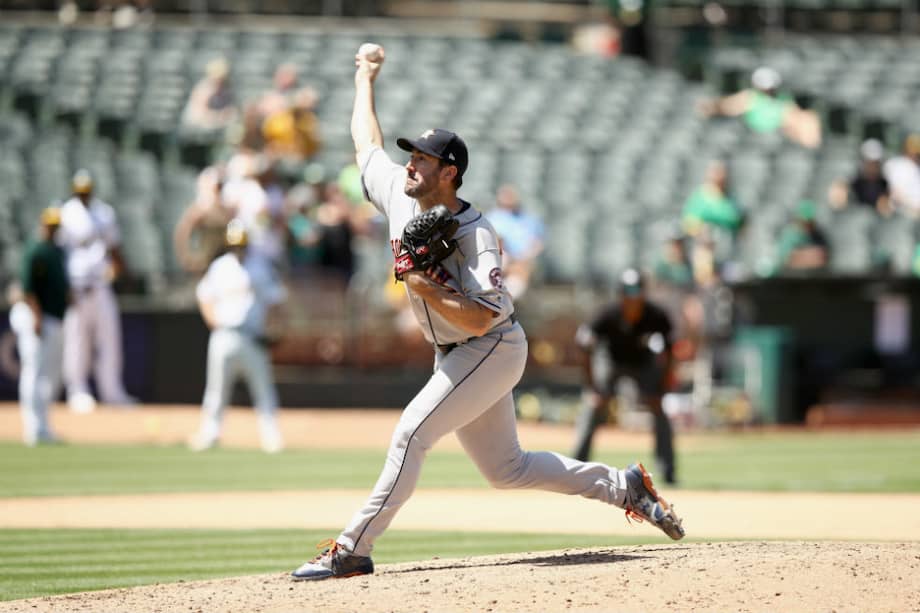 Justin Verlander es el lanzador más próximo a las 200 victorias. / AFP