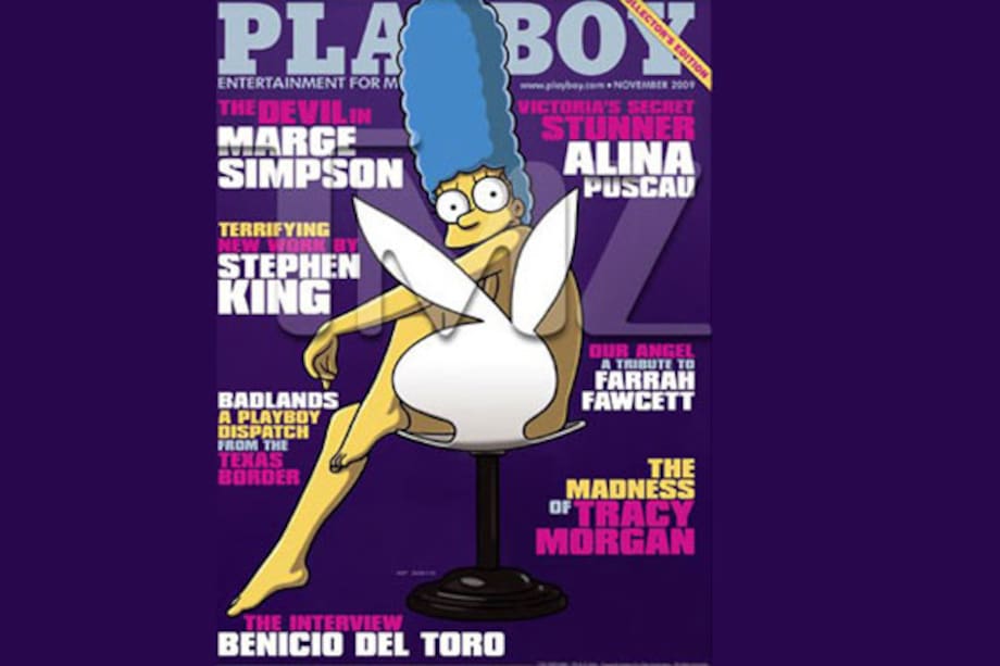 Marge Simpson es la portada de Playboy