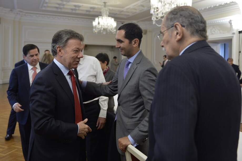 El presidente Juan Manuel Santos acompañado del dirigente Liberal, Horacio Serpa, en tiempos de armonía.