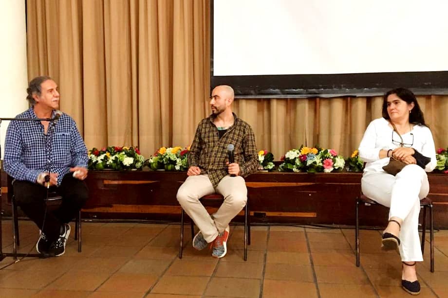 Víctor Gaviria y Libia Estella Gómez en conversatorio del Festival de Cine de Itagüí