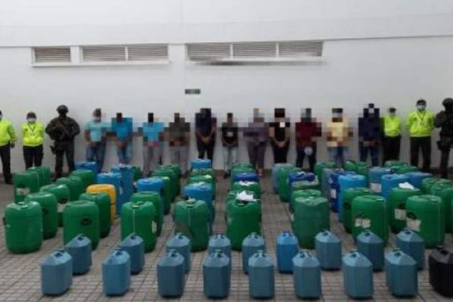 (Imagen de referencia) Los químicos incautados servían para producir 4.761 kilogramos de cocaína.