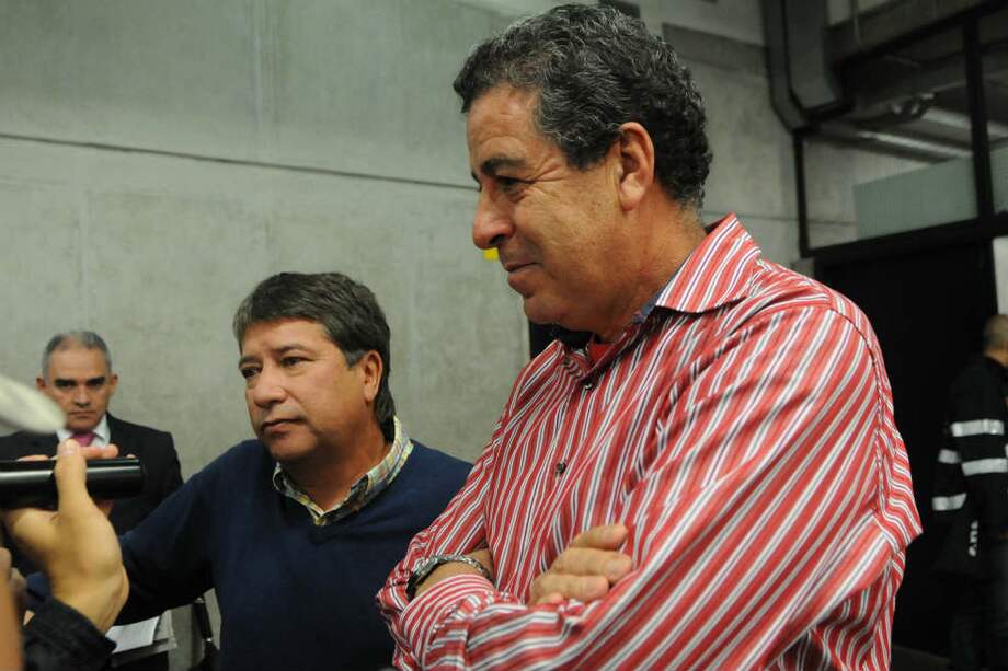 Sergio Betancur (der.) y Hernán Darío Gómez en el Atanasio Girardot. / Luis Benavides