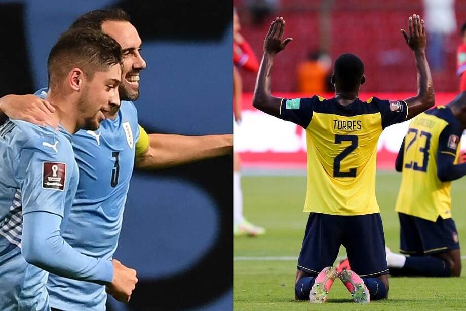 Uruguay y Ecuador estan entre los primeros cuatro clasificados de la Eliminatoria.