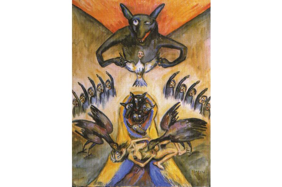 “Las monjas y el cardenal, óleo sobre lienzo, 177 x 127 cm. S. F. / Cortesía