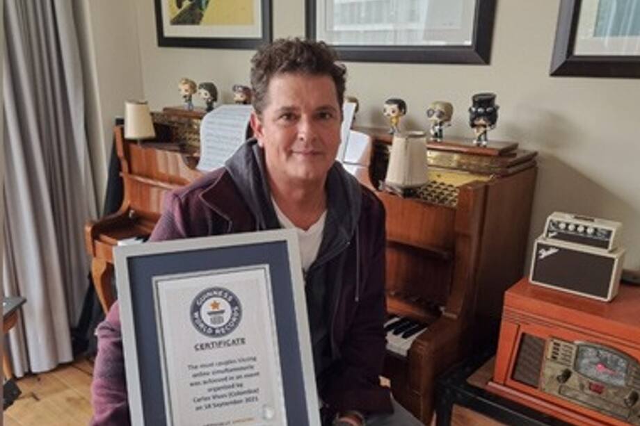 El artista colombiano sumó otro importante reconocimiento a su carrera: su primer Guinness World Record.