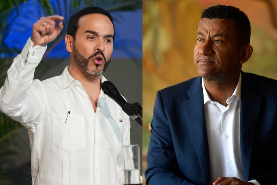 Presidente Abelardo de la Espriella y gobernador de Nariño, Luis Alfonso Escobar.