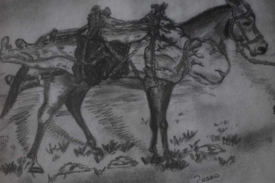 Dibujo elaborado por Rafael Posso, artista y víctima de la masacre de Las Brisas en San Juan Nepomuceno (Bolívar)/.