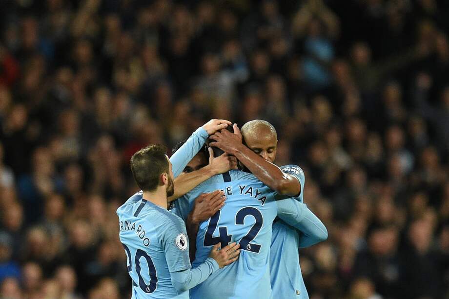 Manchester City venció 3-1 al Brighton. / AFP