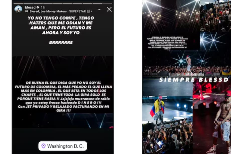 ¿Indirecta? El mensaje de Blessd tras show de Karol G con Ryan Castro y Balvin en Coachella