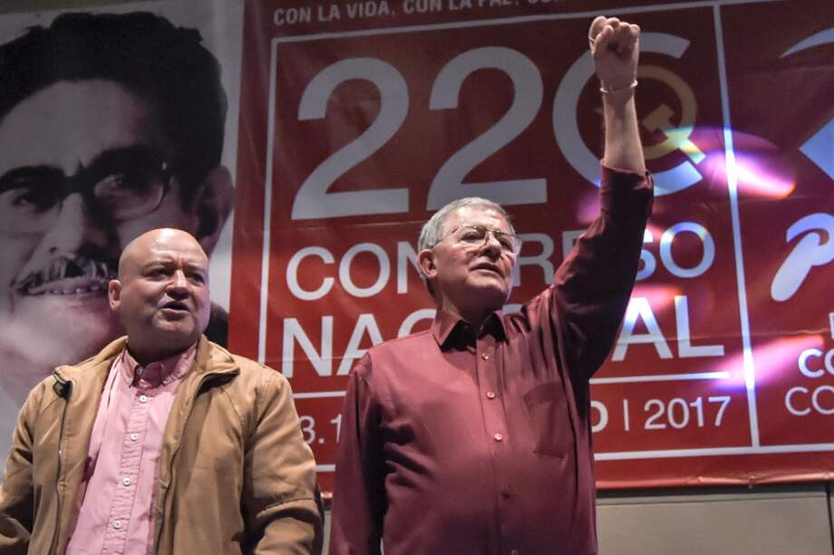 Carlos Antonio Lozada y Rodrigo Granda, miembros del partido de las Farc./ AFP