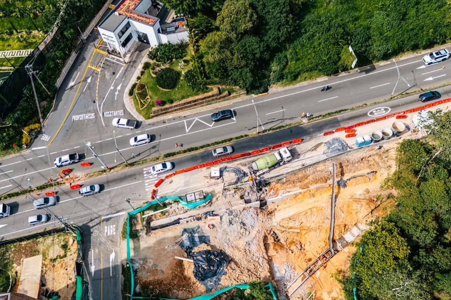 Obra en la avenida Las Palmas en Medellín implicará cambios en la vía.