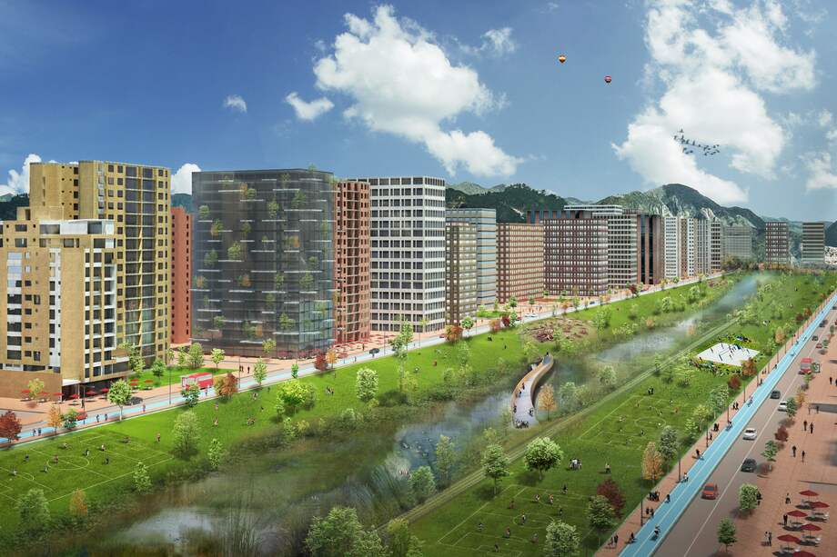 Este será el aspecto de Lagos de Torca, proyecto de expansión en el norte de Bogotá.