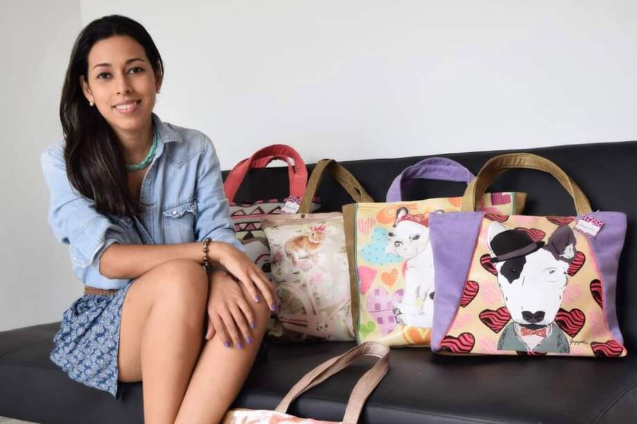 Emprendedora dueña de la marca 'Geppetos' inspirada en mascotas.