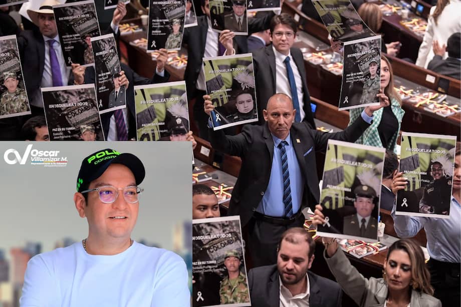 El representante Óscar Villamizar, del Centro Democrático, fue quien le gritó "mentiroso" al presidente Gustavo Petro.