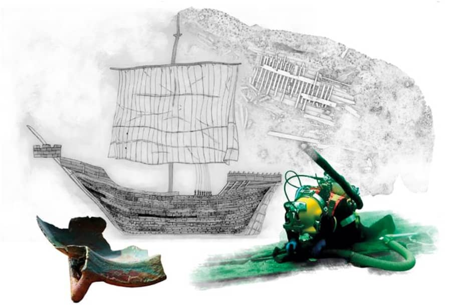 El Svælget 2, encontrado a 13 metros de profundidad, fue construido alrededor de 1410.