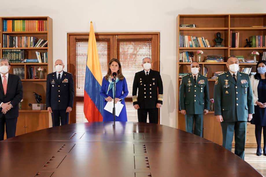 La vicepresidenta Marta Lucía Ramírez se reunió con los comandantes de la Fuerza Pública para crear una mesa de prevención contra la violencia sexual.