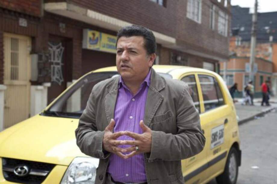 Hugo Ospina, líder del gremio de taxistas y candidato a la Cámara de Representantes por Bogotá. / Archivo particular
